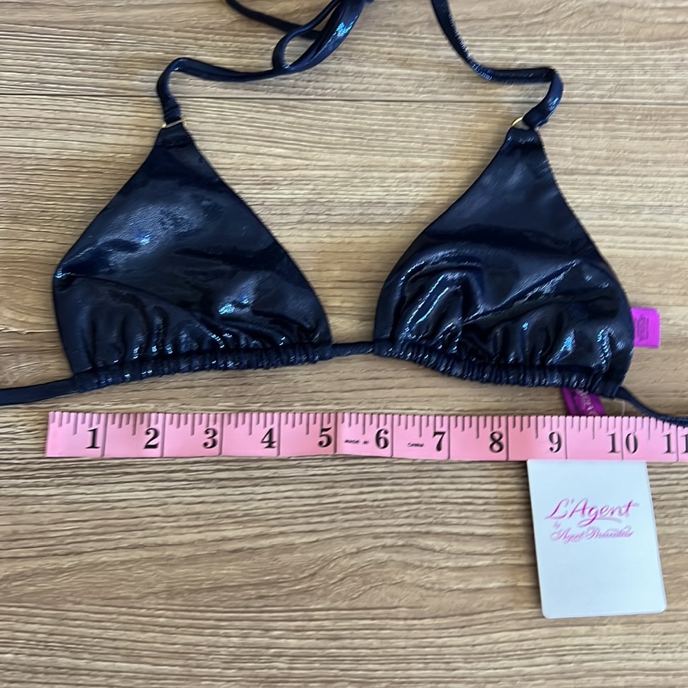 NEW L’Agent by Agent Provocateur Sevilla metallic blue string bikini size small - Picture 5 of 7